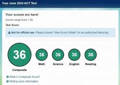 蒲公英教育6月ACT出分！多位满分学员，奉上高分备考经验